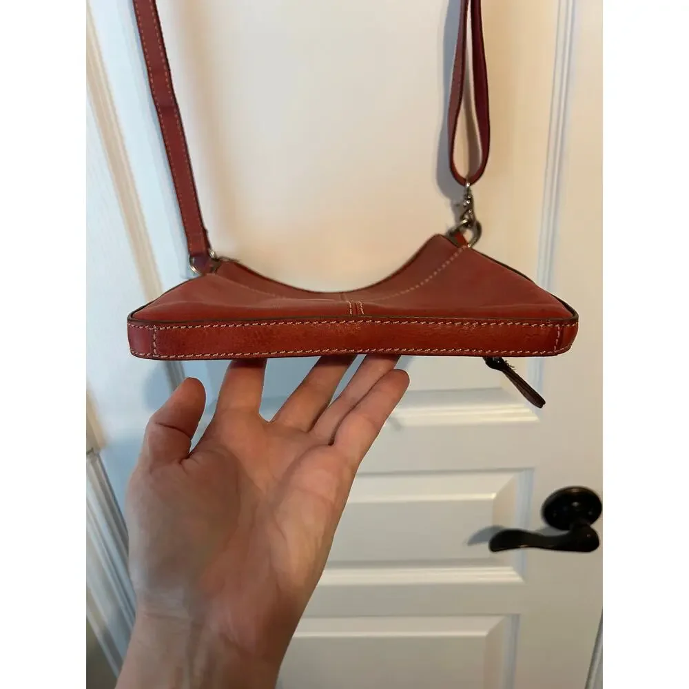 Fossil Vintage Red Crossbody Bag Leather